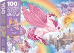 100 Piece Childrens Sparkly Jigsaw Unicorns