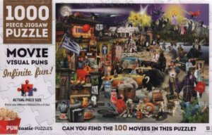 1000 Piece Puntastic Jigsaw Puzzle: Movies by Various