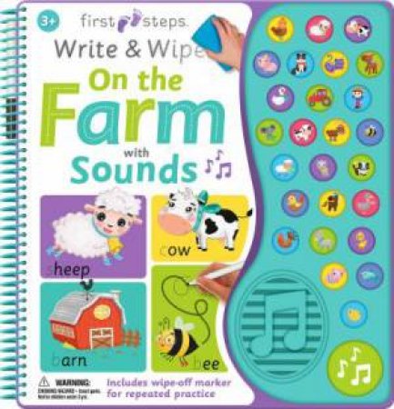 First Steps Write And Wipe Farm With Sounds by Various