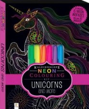 Kaleidoscope Neon Colouring Kit Unicorns And More