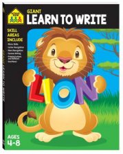 School Zone Giant Workbook Learning To Write
