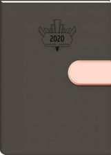 2020 Faux Leather PageADay Diary With Clasp Coral