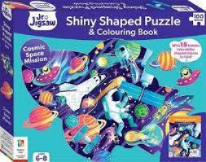 Junior Jigsaw 100 Piece Shiny Shaped Puzzle: Cosmic Space Mission
