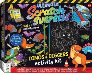 Ultimate Scratch Surprise: Dinos & Diggers Activity Kit by Various
