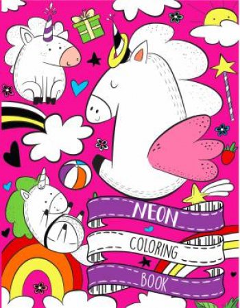 Neon Colouring Unicorn by Various