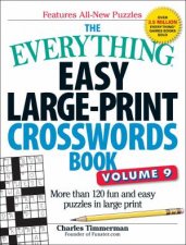 The Everything Easy LargePrint Crosswords Book Volume 9