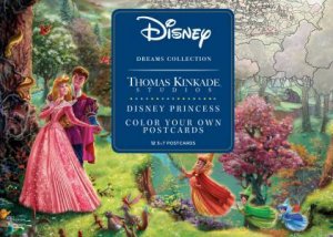 Disney Dreams Collection Thomas Kinkade Studios Disney Princess Color Your Own Postcards by Thomas Kinkade