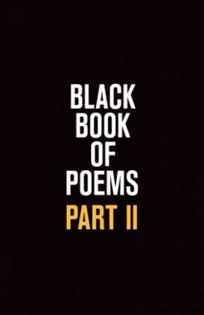 Black Book Of Poems II by Vincent Hunanyan