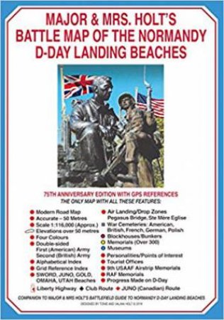 Major And Mrs Holt's Battle Map Of The Normandy D-Day Landing Beaches (Map) by Tonie Holt & Valmai Holt