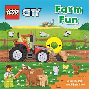 LEGO® City. Farm Fun: A Push, Pull And Slide Book by AMEET Studio,Macmillan Children's Books
