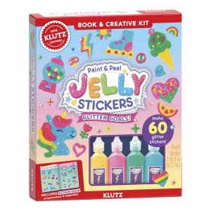 Paint & Peel Jelly Stickers: Glitter Goals! (KLUTZ) by Unknown