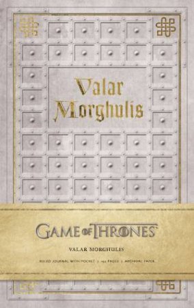 Game of Thrones: Valar Morghulis Hardcover Ruled Journal by Various