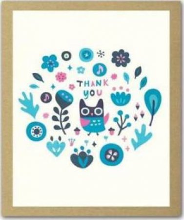 Owl Cutie Greenthanks: Thank You Notecards by Various
