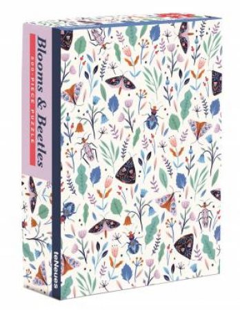 Blooms And Beetles 500-Piece Puzzle by Flora Waycott