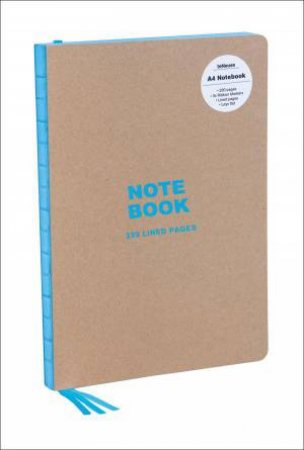 Kraft and Blue A4 Notebook: Lined Paper by TENEUES PUBLISHING