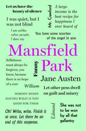 Word Cloud Classics: Mansfield Park by Jane Austen