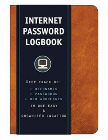 Internet Password Logbook by Rock Point