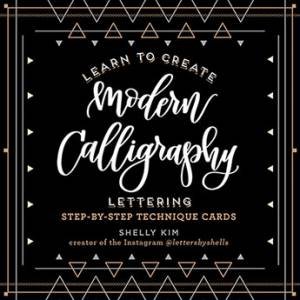 Beautiful Modern Calligraphy Lettering Tin by Shelly Kim