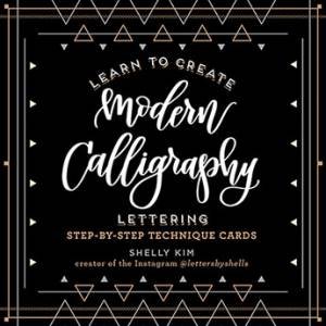 Beautiful Modern Calligraphy Lettering Tin by Shelly Kim