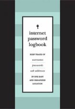 Internet Password Journal Black Leatherette