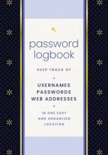 Password Logbook Black and Gold