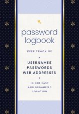 Password Logbook Black and Gold