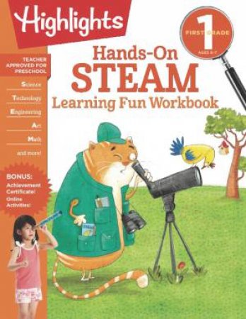 First Grade Hands-On STEAM Learning Fun Workbook by Various