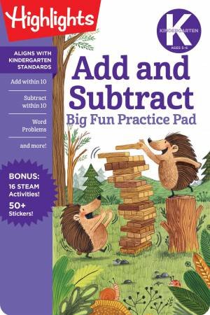 Kindergarten Add And Subtract Big Fun Practice Pad by Various