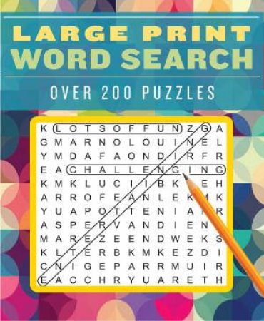 Large Print Word Search by Various
