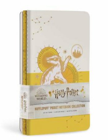 Harry Potter: Hufflepuff Constellation Sewn Pocket Notebook Collection by Various
