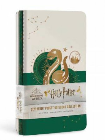 Harry Potter: Slytherin Constellation Sewn Pocket Notebook Collection (Set Of 3) by Various