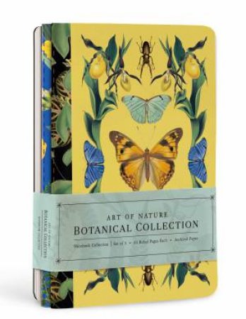 Art Of Nature: Botanical Sewn Notebook Collection (Set Of 3) by Various
