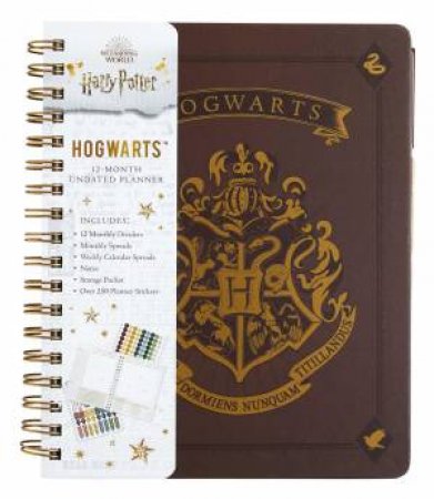 Harry Potter: Hogwarts 12-Month Undated Planner by Insights