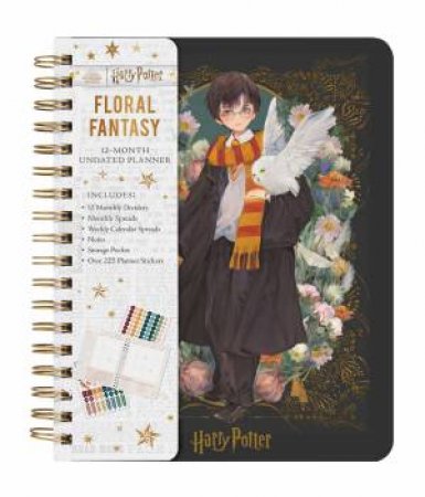 Harry Potter: Floral Fantasy 12-Month Undated Planner by Various