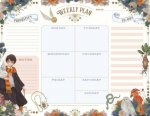 Harry Potter Floral Fantasy Weekly Planner Notepad