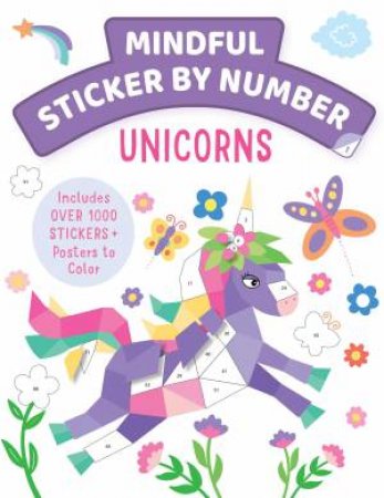 Mindful Sticker By Number: Unicorns by Various