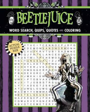 Beetlejuice Word Search, Quips, Quotes, and Coloring by Thunder Bay Press