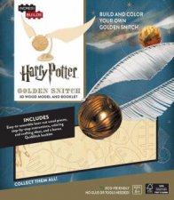 Harry Potter Golden Snitch 3D Wood Model and Booklet