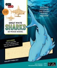 Great White Sharks 3D Wood Model