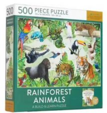 500 Piece Puzzle Rainforest Animals