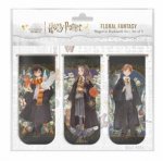 Harry Potter Floral Fantasy Magnetic Bookmark Set Set Of 5