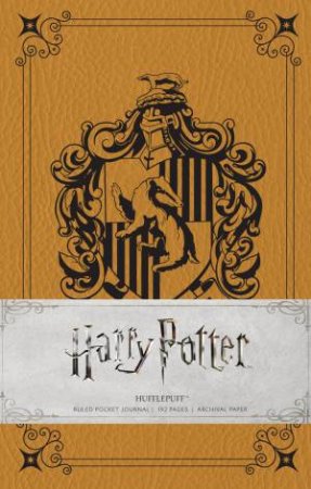 Harry Potter: Hufflepuff Hardcover Ruled Pocket Journal by Insight Editions