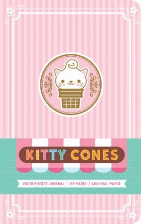 Kitty Cones Ruled Pocket Journal by Ralph Cosentino