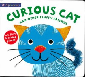 Alphaprints: Curious Cat With First Learning Pieces