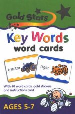 Gold Stars Key Words Word Cards