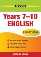 Excel Pocket Book English  Years 7  10