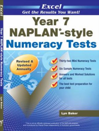 NAPLAN* Style Numeracy Tests Year 7 by Baker