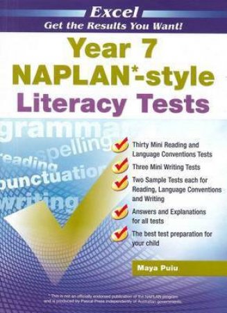 NAPLAN* Style Literacy Tests Year 7