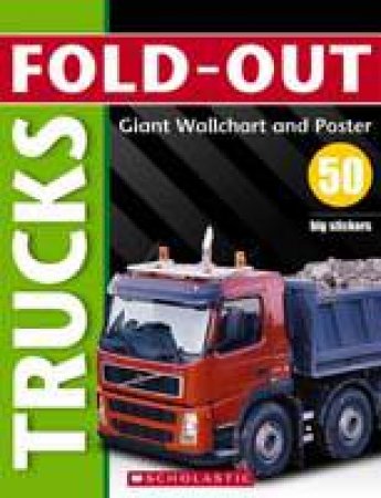 Trucks Fold Out Poster Sticker Book by Chez Pitchall