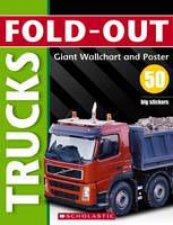 Trucks Fold Out Poster Sticker Book